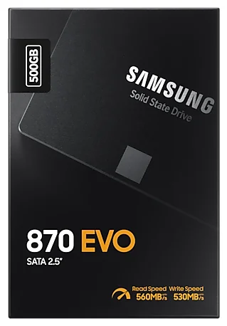 Samsung 870 EVO 500 SATA MZ-77E500BW - объем буфера: 512 МБ