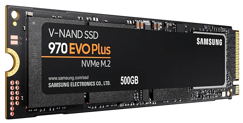 Samsung 970 EVO Plus 500 M.2 MZ-V7S500BW - скорость чтения/записи: 3500 МБ/с / 3200 МБ/с