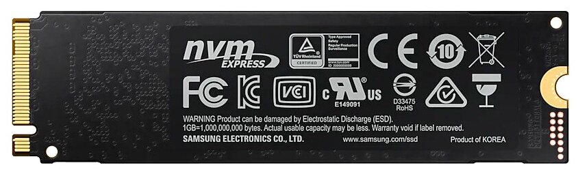 Samsung 970 EVO Plus 500 M.2 MZ-V7S500BW - интерфейсы: PCI-E