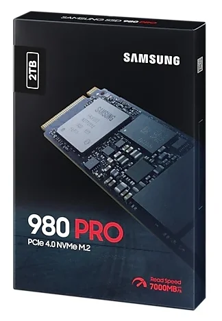Samsung 980 PRO 2000 MZ-V8P2T0BW - тип флэш-памяти: V-NAND 3-bit MLC