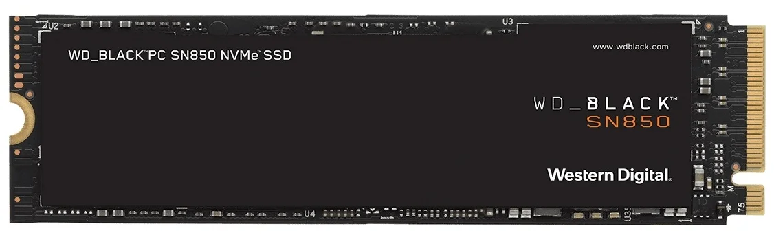 Western Digital WD Black NVMe 500 M.2 SN850 WDS500G1X0E-00AFY0 - форм-фактор: 2280, M