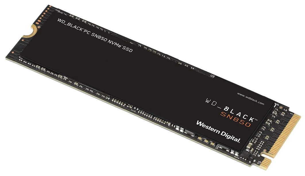 Western Digital WD Black NVMe 500 M.2 SN850 WDS500G1X0E-00AFY0 - скорость чтения/записи: 7000 МБ/с / 4100 МБ/с