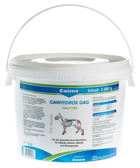 Canina Canhydrox GAG Forte - содержит: витамины группы C, витамины группы E, дрожжи, морские водоросли