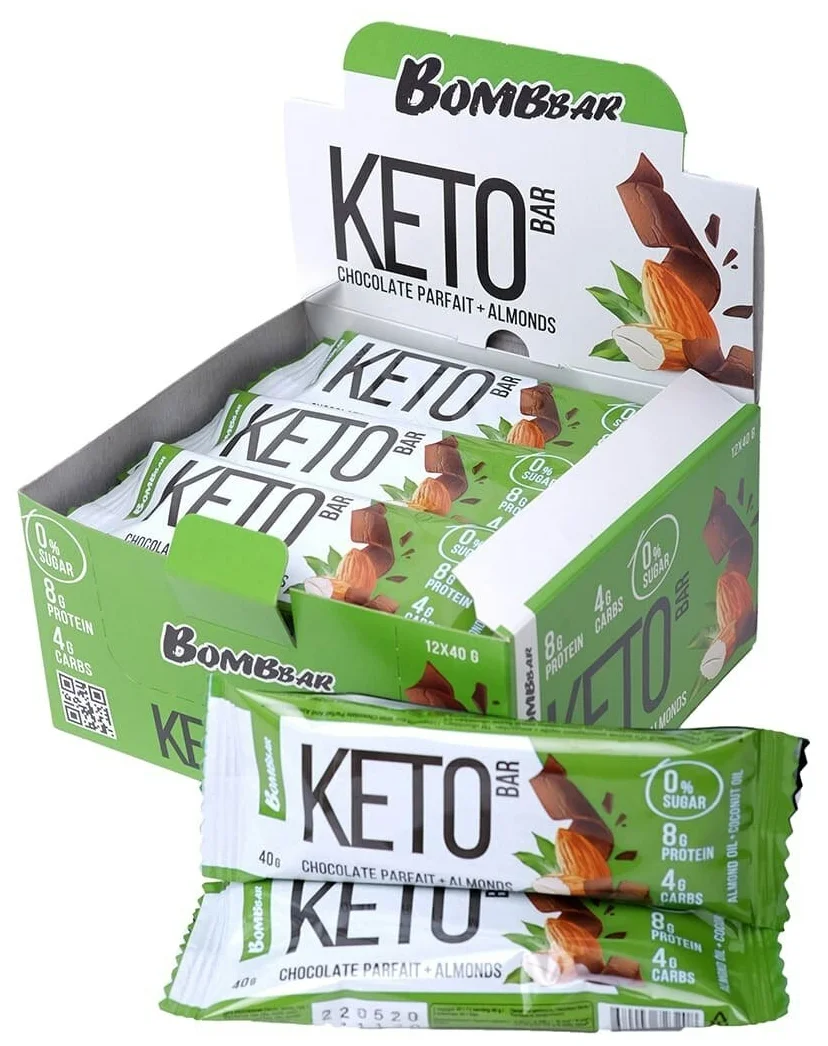Bombbar Keto, 40 г, 12 шт. - вид белка: сывороточный концентрат