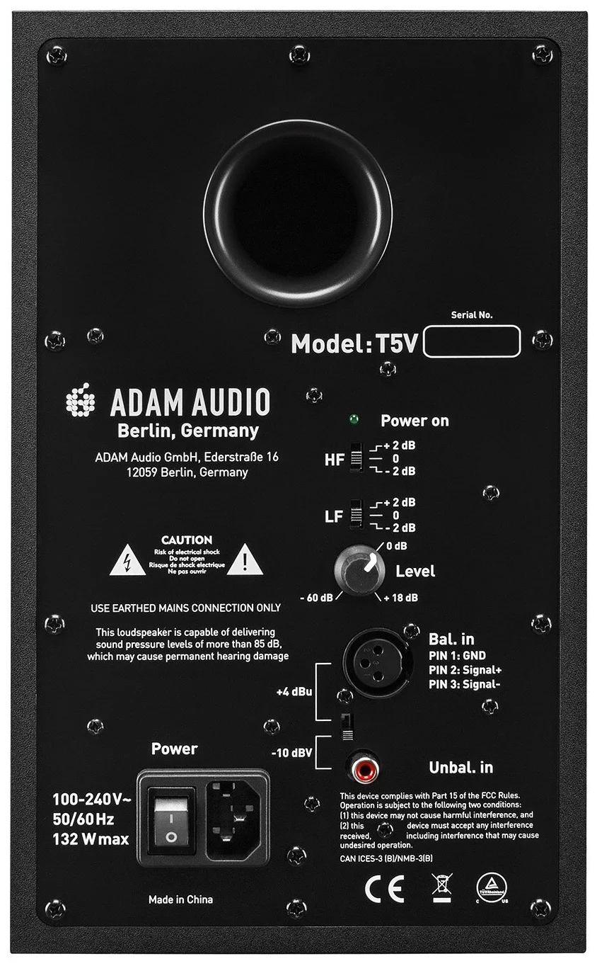 Adam T5V - номинальная мощность: 70 Вт