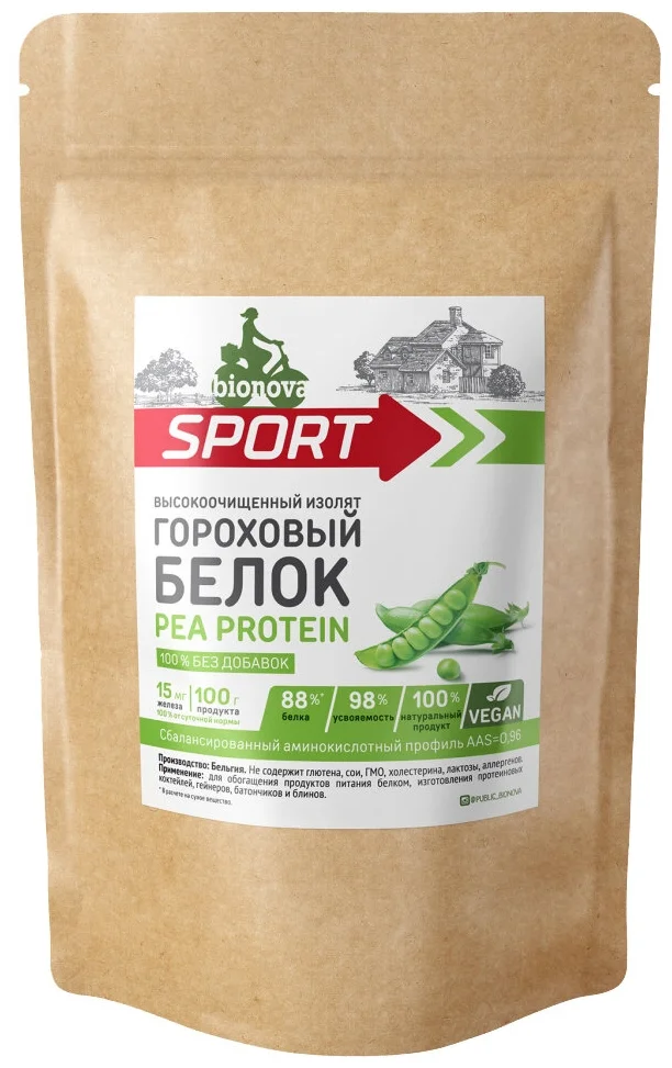 BIONOVA Pea Protein - тип: растительный