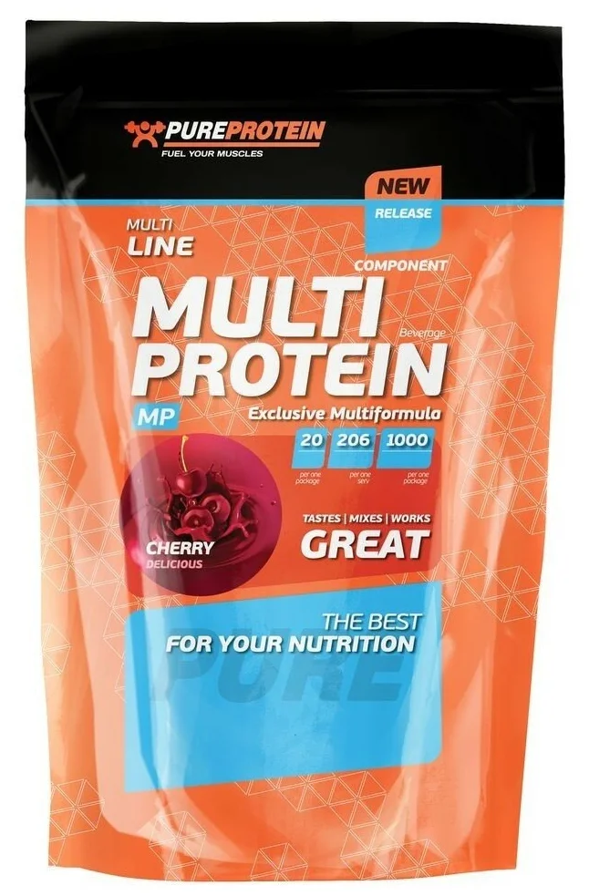 Pure Protein Multi Protein - содержание белков в 100 г: --