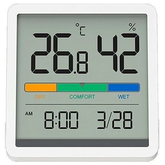 Xiaomi MIIIW NK5253 Temperature Humidity Clock - шхВхТ: 70х70х14 мм