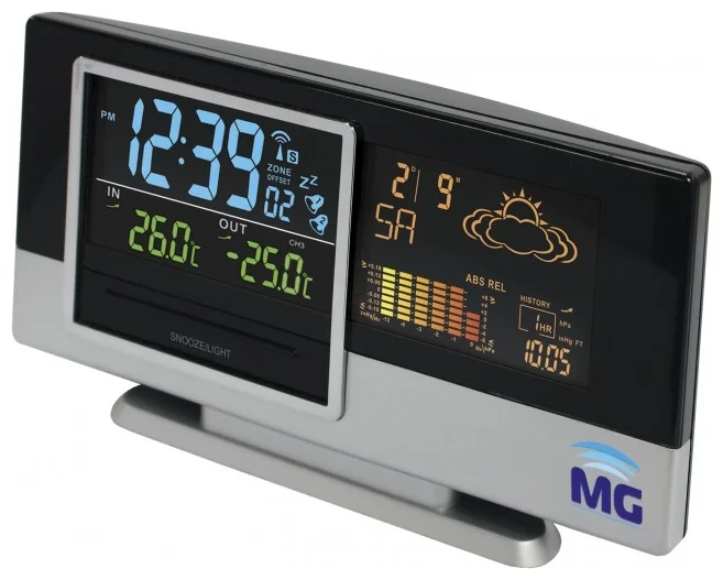 Meteo guide MG 01308 - дополнительные функции: будильник, календарь, прогноз погоды, часы