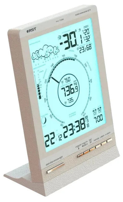 RST 88779 - дополнительные функции: будильник, календарь, прогноз погоды, часы