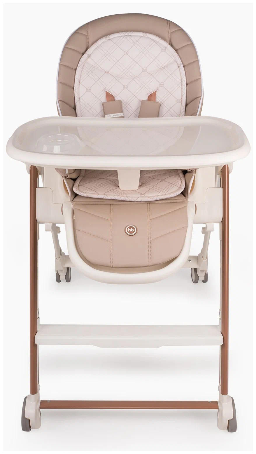 Happy Baby Berny V2 - регулировка: высоты стульчика, наклона спинки, положения подножки, положения столика