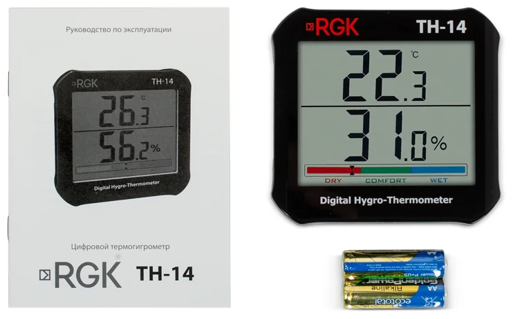 RGK TH-14 - максимальная измеряемая влажность (воздух) 95 %