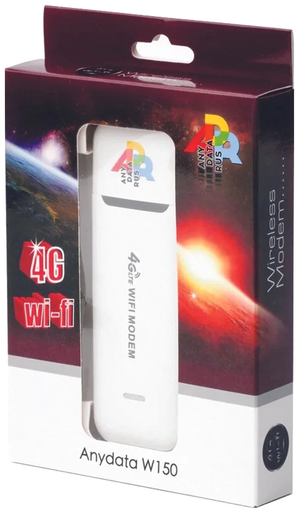 AnyDATA W150 - поддержка сетей: 3G, 4G