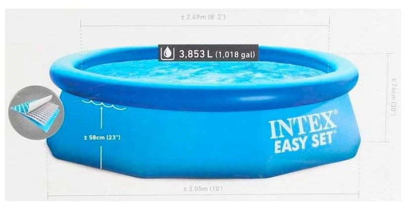 Intex Easy Set 28120/56920, 305х76 см - объем: 3853 л