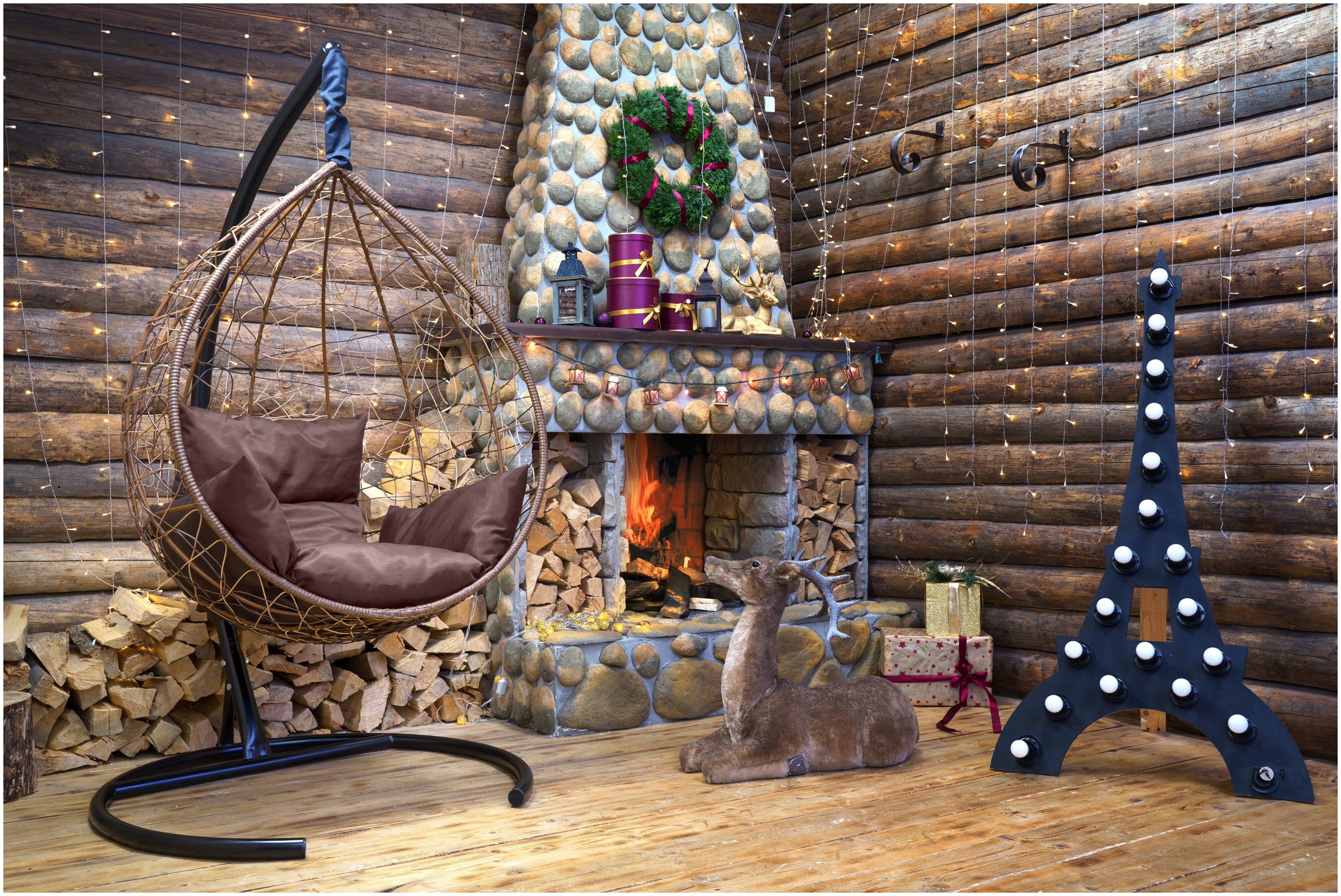 Laura Outdoor SEVILLA горячий шоколад + каркас - ширина кресла: 110 см