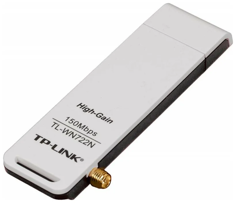 TP-LINK TL-WN722N - антенны: 1 внешн.