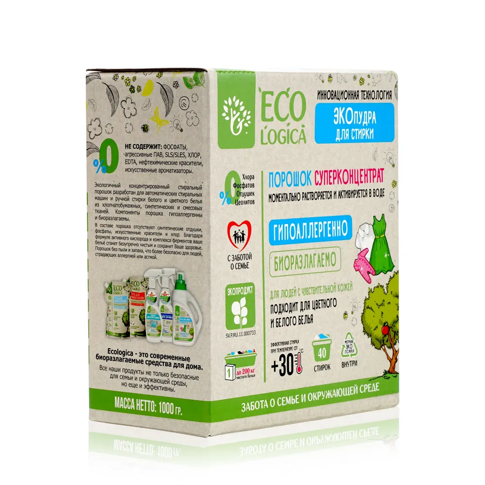 Cуперконцентрат Ecologica - Тип стирки: ручная, машинная